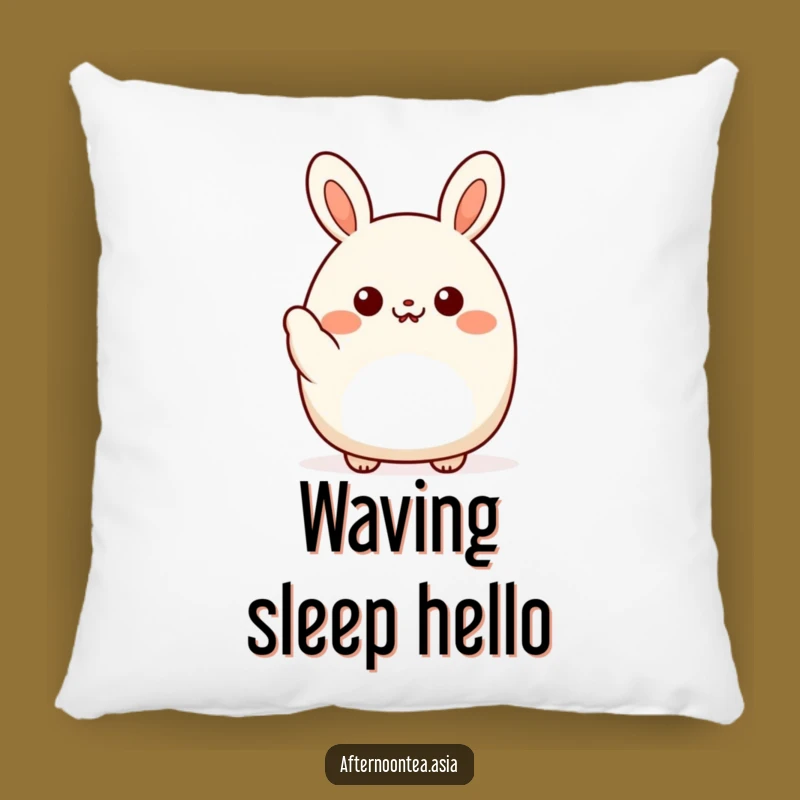 Funny Kawaii Bao Bun Pillow: Waving Hello, Cozy & Cute Gift