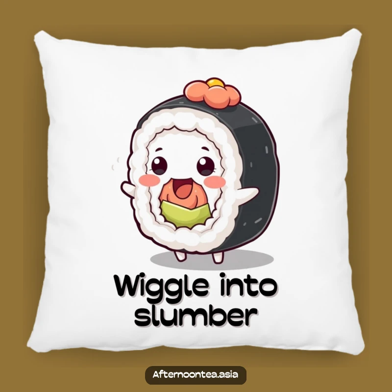 Comforting Funny Kawaii Sushi Roll Pillow: Wiggle into Softness, Sweet Gift
