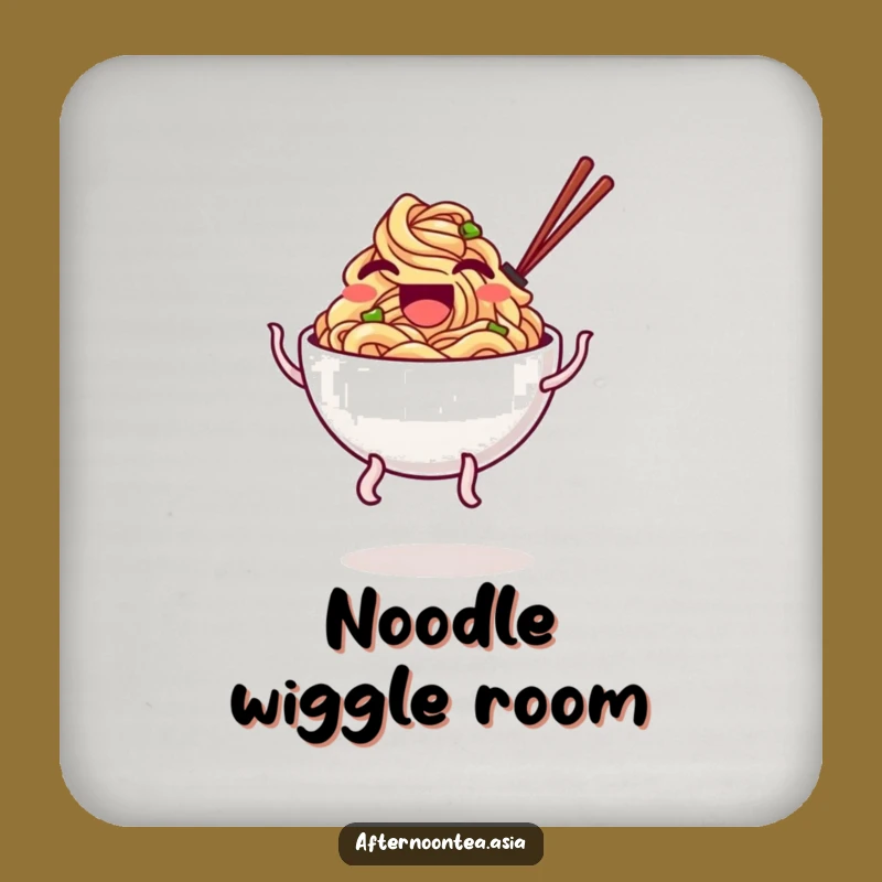 Funny Noodle Coaster Set: Wobbly Legs Decor, Cute and Funny Gift Tableware