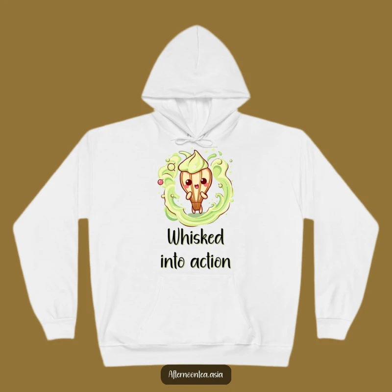 Cozy Funny Kawaii Matcha Whisk Hoodie: Frothy Comfort, Ideal Funny Gift