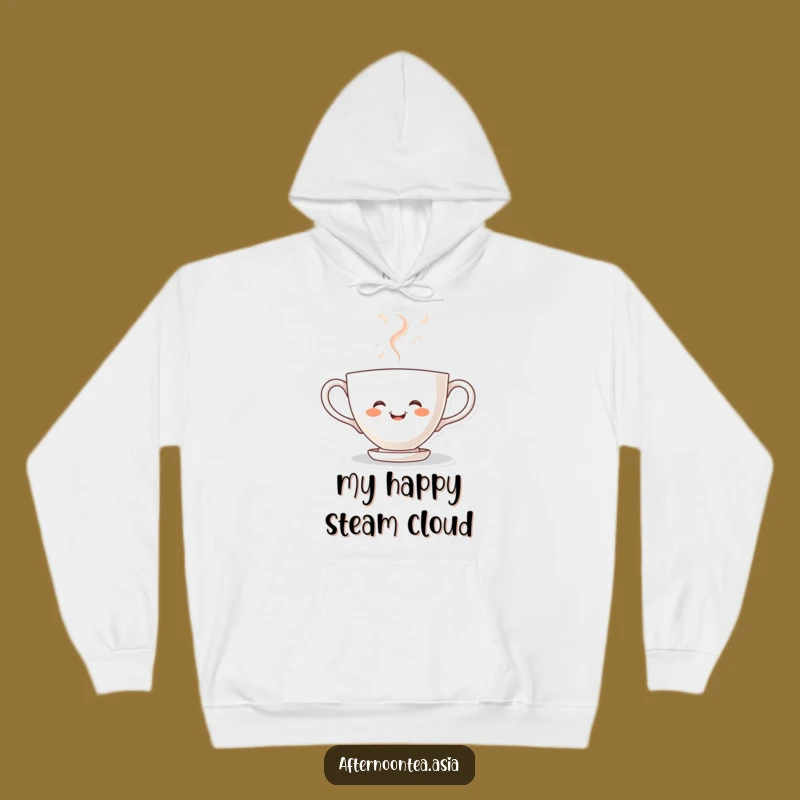 Funny Kawaii Teacup Hoodie: Steaming with Joy, Cozy Humorous Gift