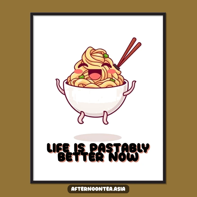 Free Printable Noodle Wall Art: Funny Downloadable Art for Kitchens