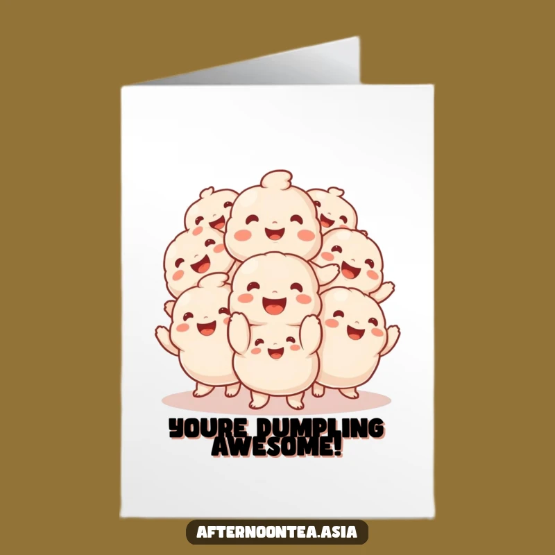 Free Printable Dumpling Congrats Card: Funny Downloadable Delight for Any Occasion