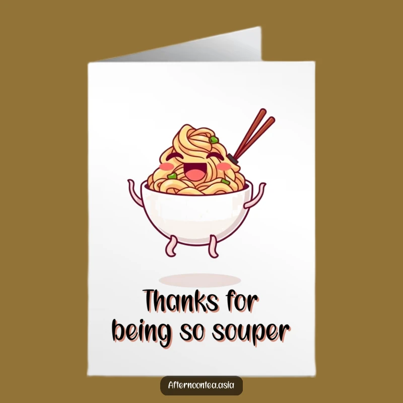 Free Printable Thank You Noodle Card: Fun Downloadable Art for Gratitude