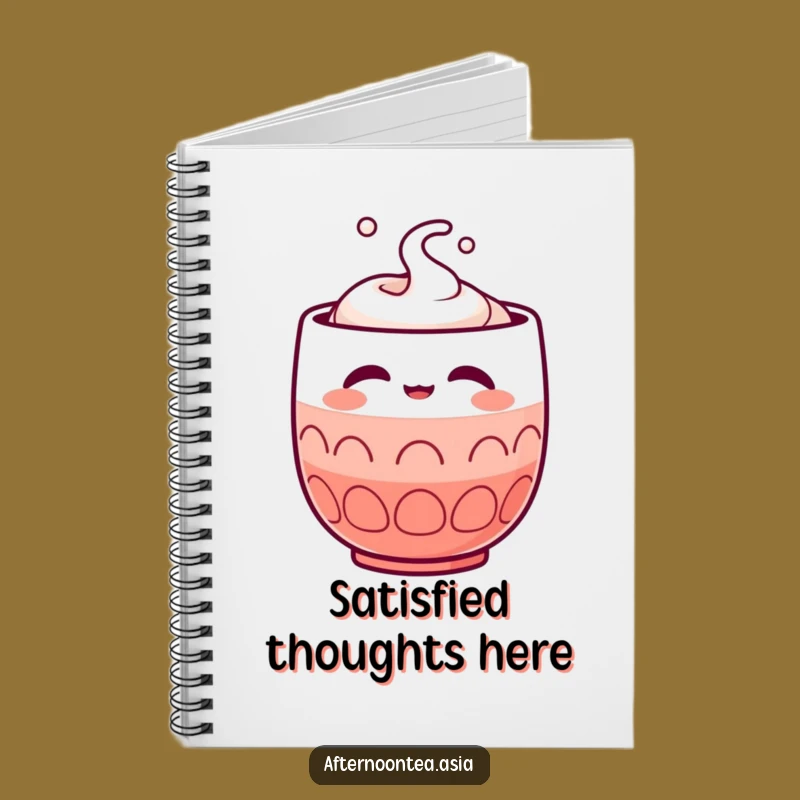 Funny Kawaii Sake Cup Notebook: Satisfied Notes, Creative Gift