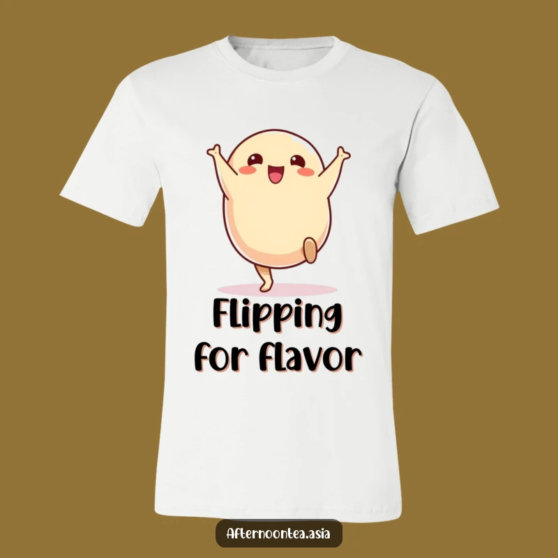 Funny Cartwheeling Samosa T-Shirt: Cheerful Snack Tee, Amazing Funny Gift