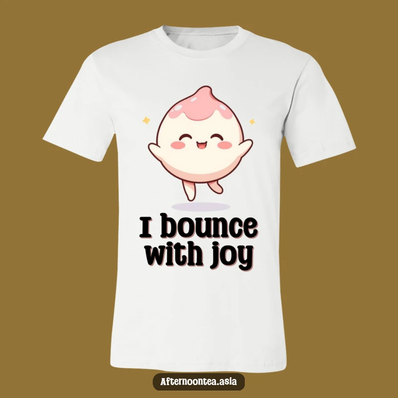 Funny Kawaii Mochi T-Shirt: Bouncing with Cheer, Great Playful Gift
