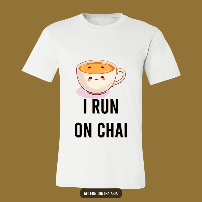 Funny Chai Dance T-Shirt: Joyful Steaming Cup Humor Tee, Perfect Funny Gift