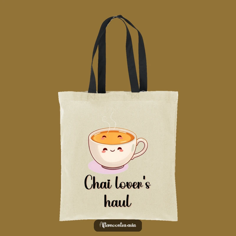 Funny Chai Tote Bag: Joyful Cup Design, Practical and Hilarious Funny Gift