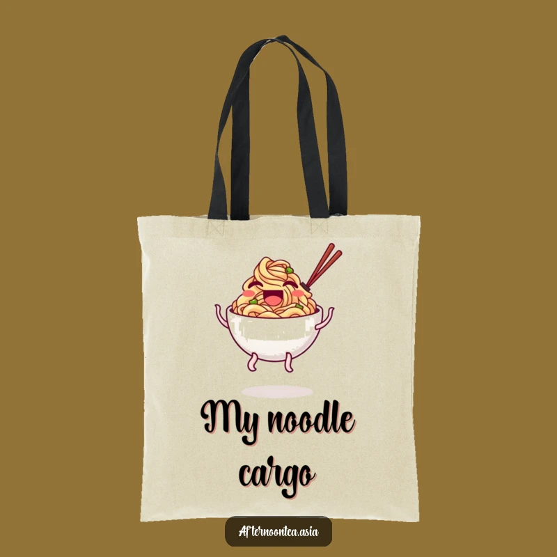 Funny Noodle Tote Bag: Wobbly Legs Design, Practical and Hilarious Funny Gift
